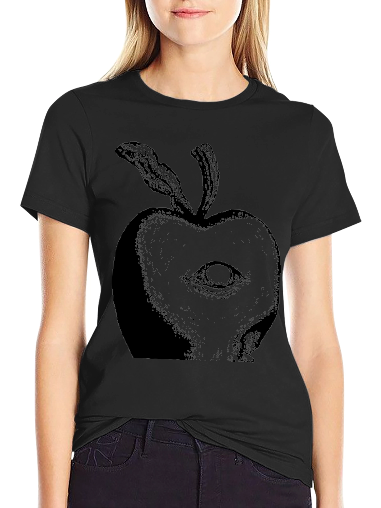 Eye-Catching Apple Graphic Tee - Unique Design