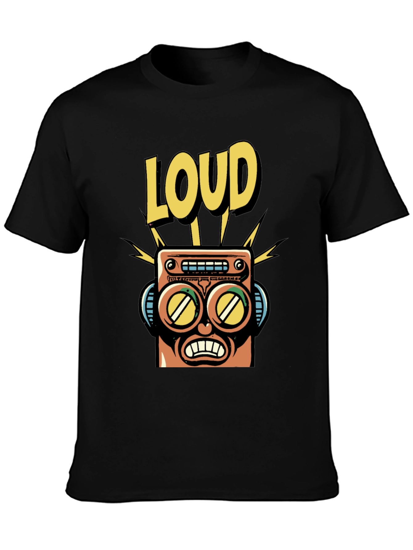 LOUD Robot Graphic Tee - Retro Style