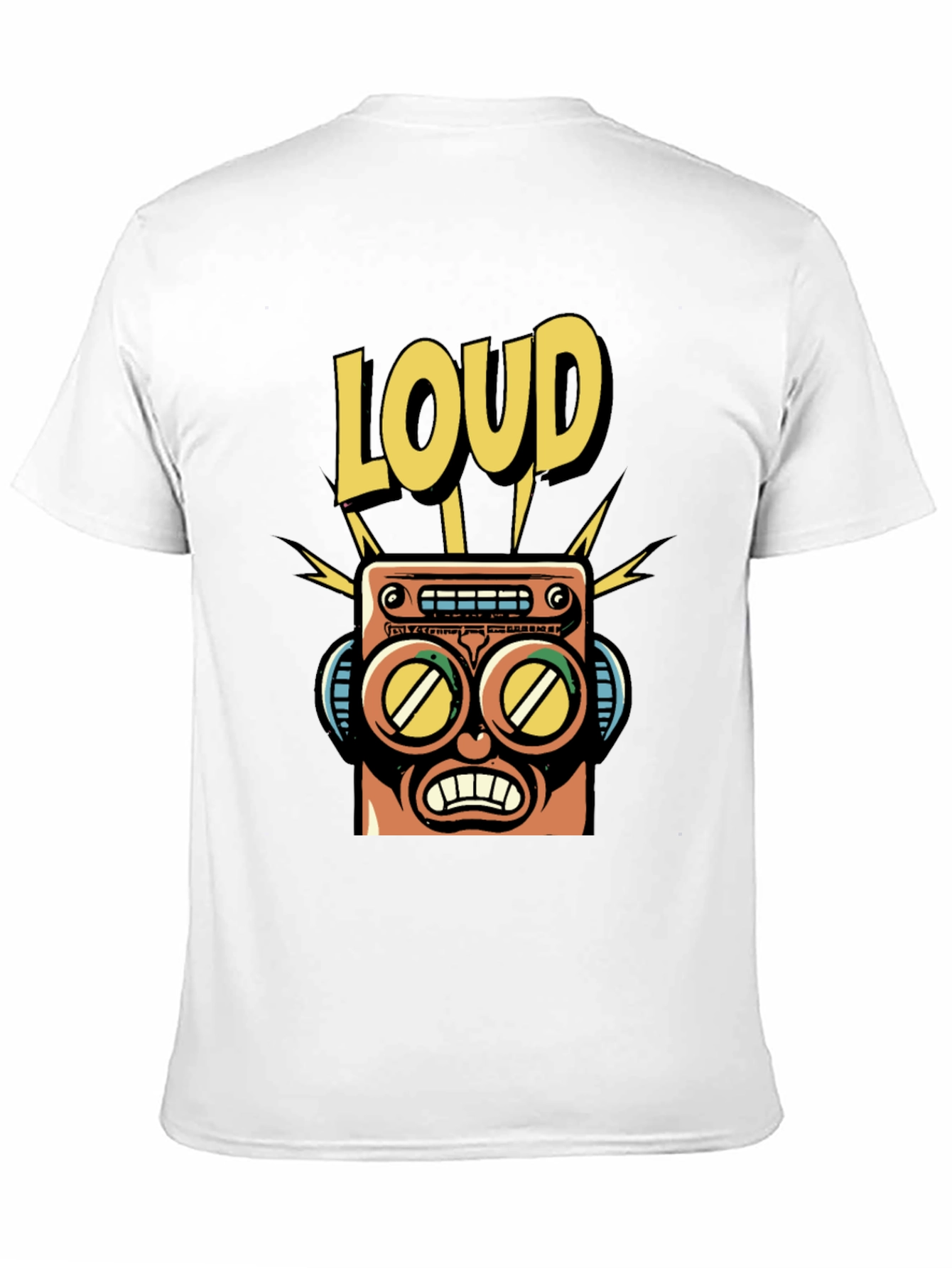 LOUD Robot Graphic Tee - Retro Style