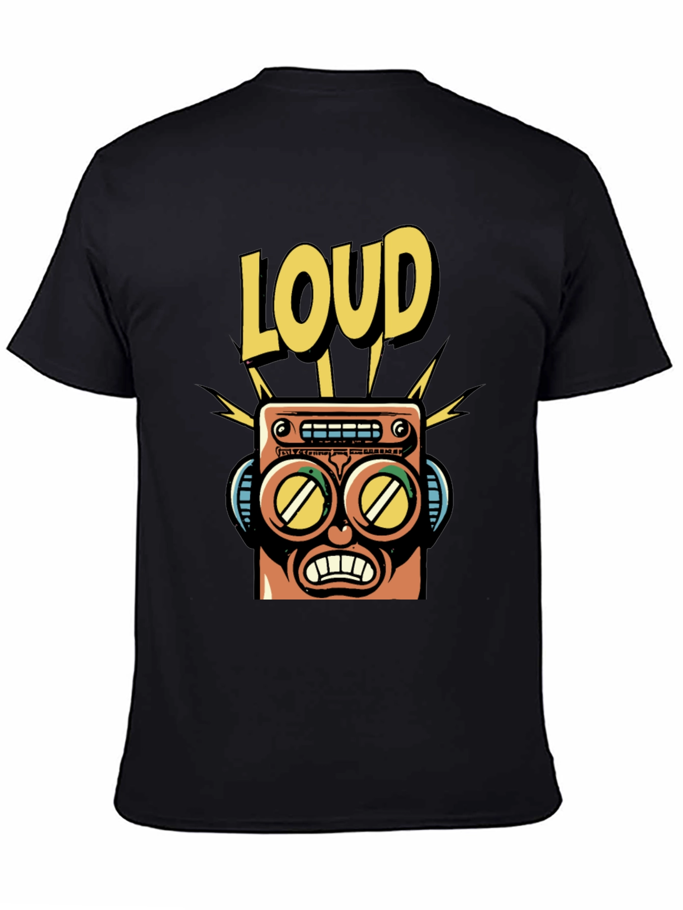 LOUD Robot Graphic Tee - Retro Style