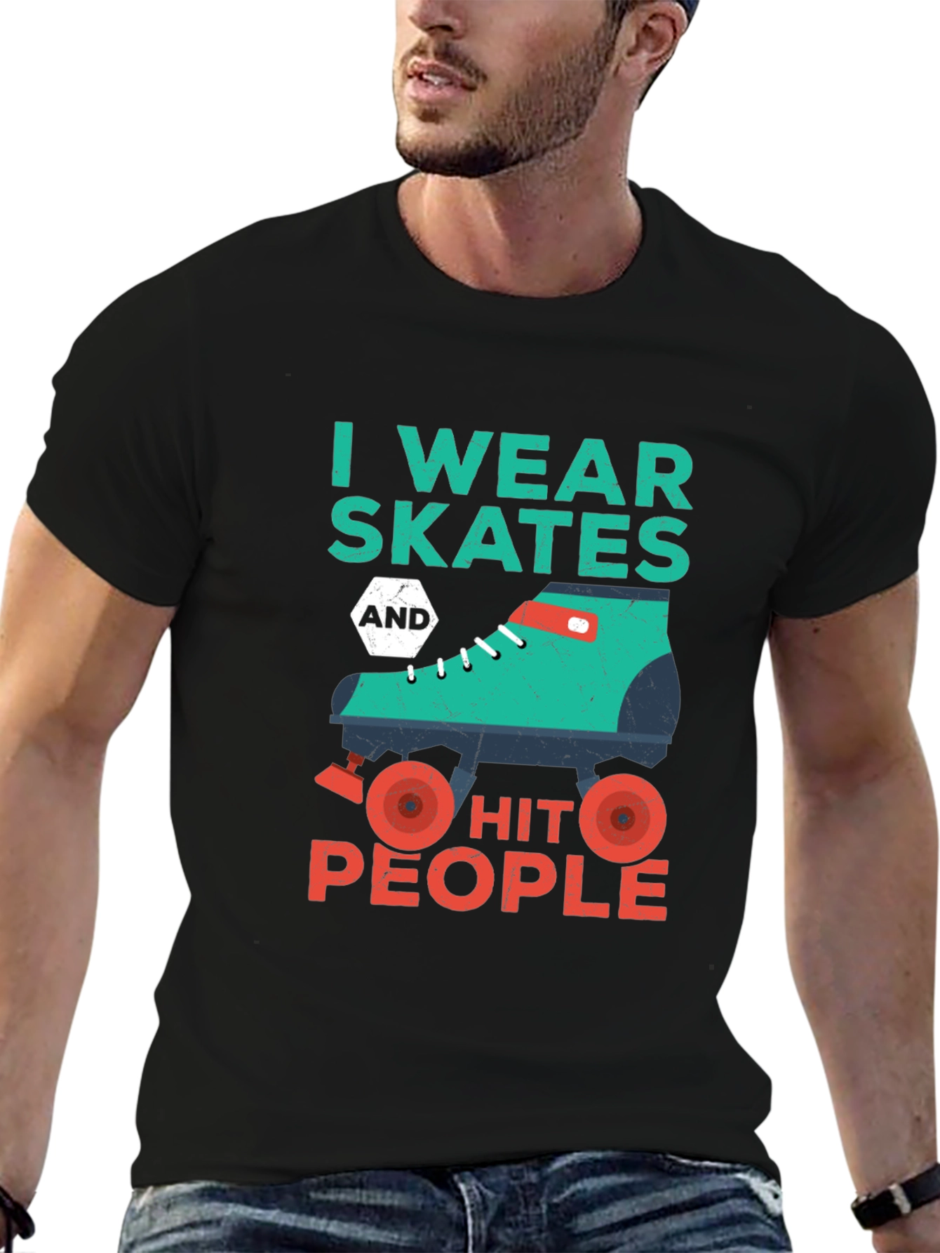 I Wear Skates and Hit People T-Shirt