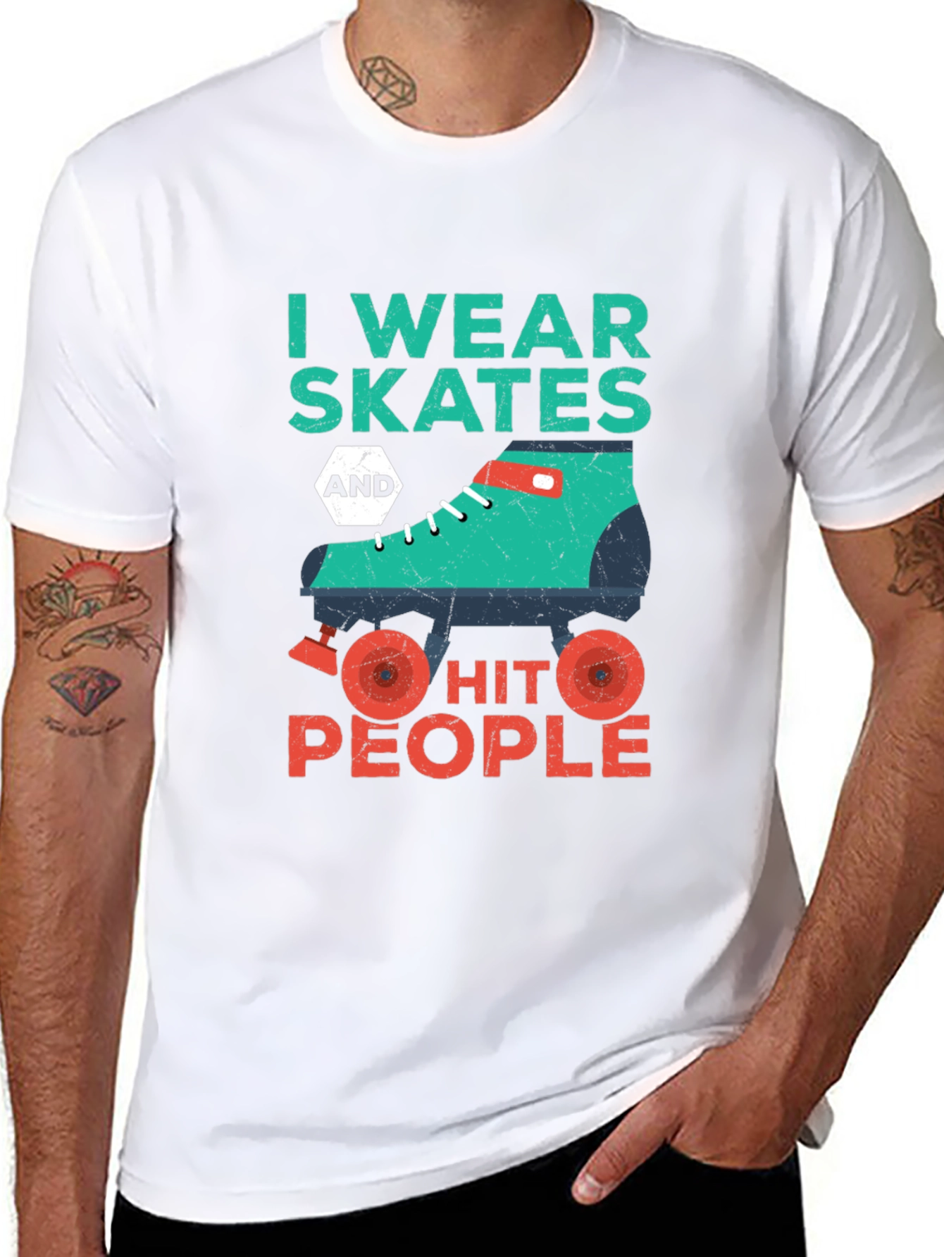 I Wear Skates and Hit People T-Shirt