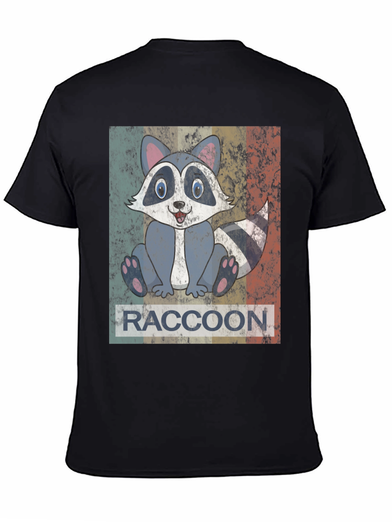 Retro Raccoon Graphic Tee - Unisex Soft Cotton