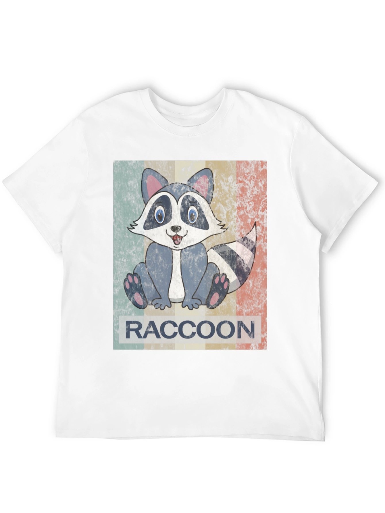 Retro Raccoon Graphic Tee - Unisex Soft Cotton