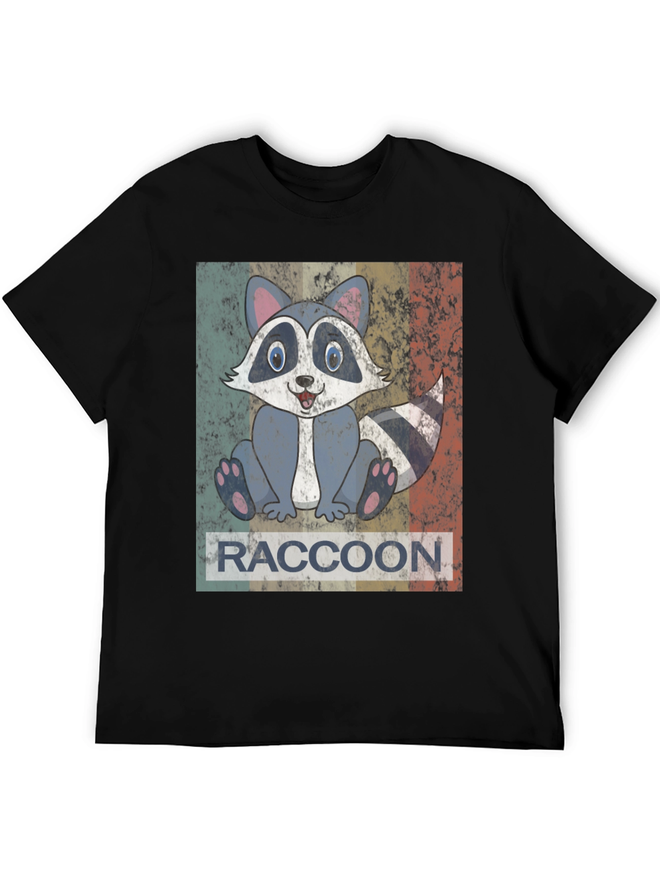 Retro Raccoon Graphic Tee - Unisex Soft Cotton
