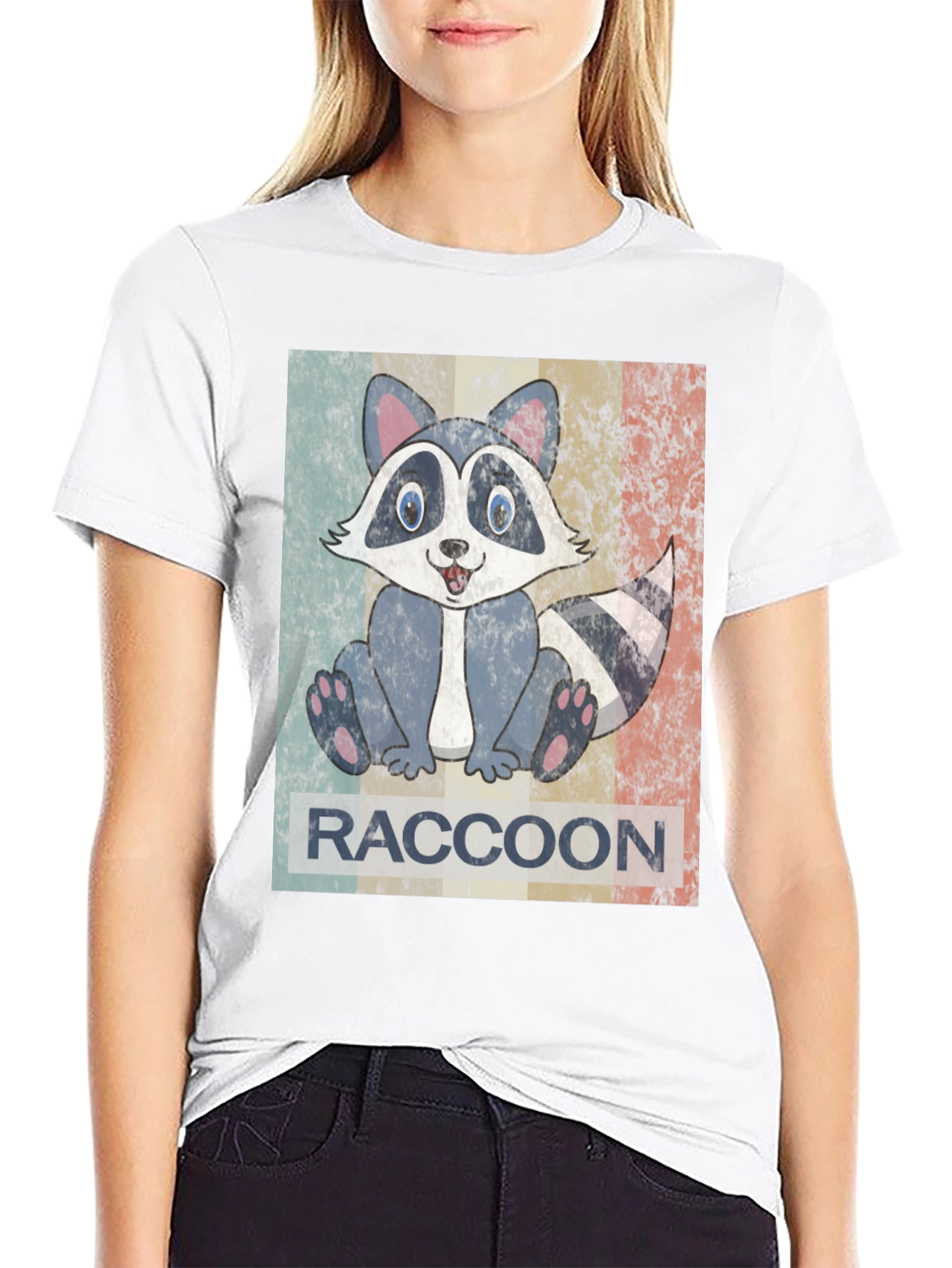 Retro Raccoon Graphic Tee - Unisex Soft Cotton