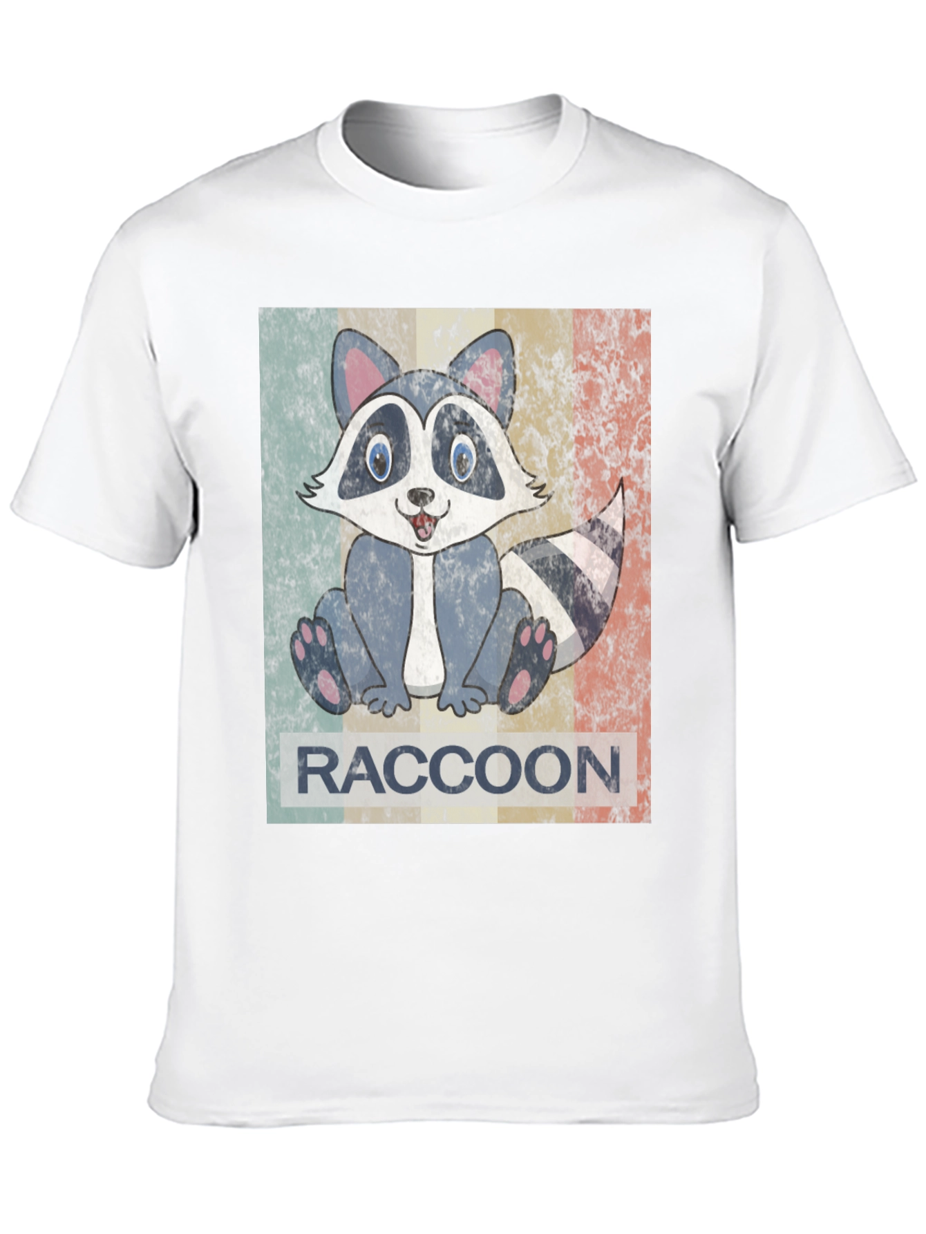 Retro Raccoon Graphic Tee - Unisex Soft Cotton