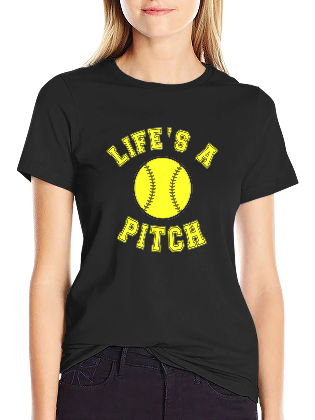 Lifes A Pitch Softball T-Shirt