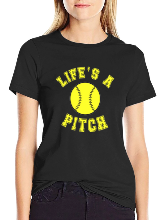 Lifes A Pitch Softball T-Shirt