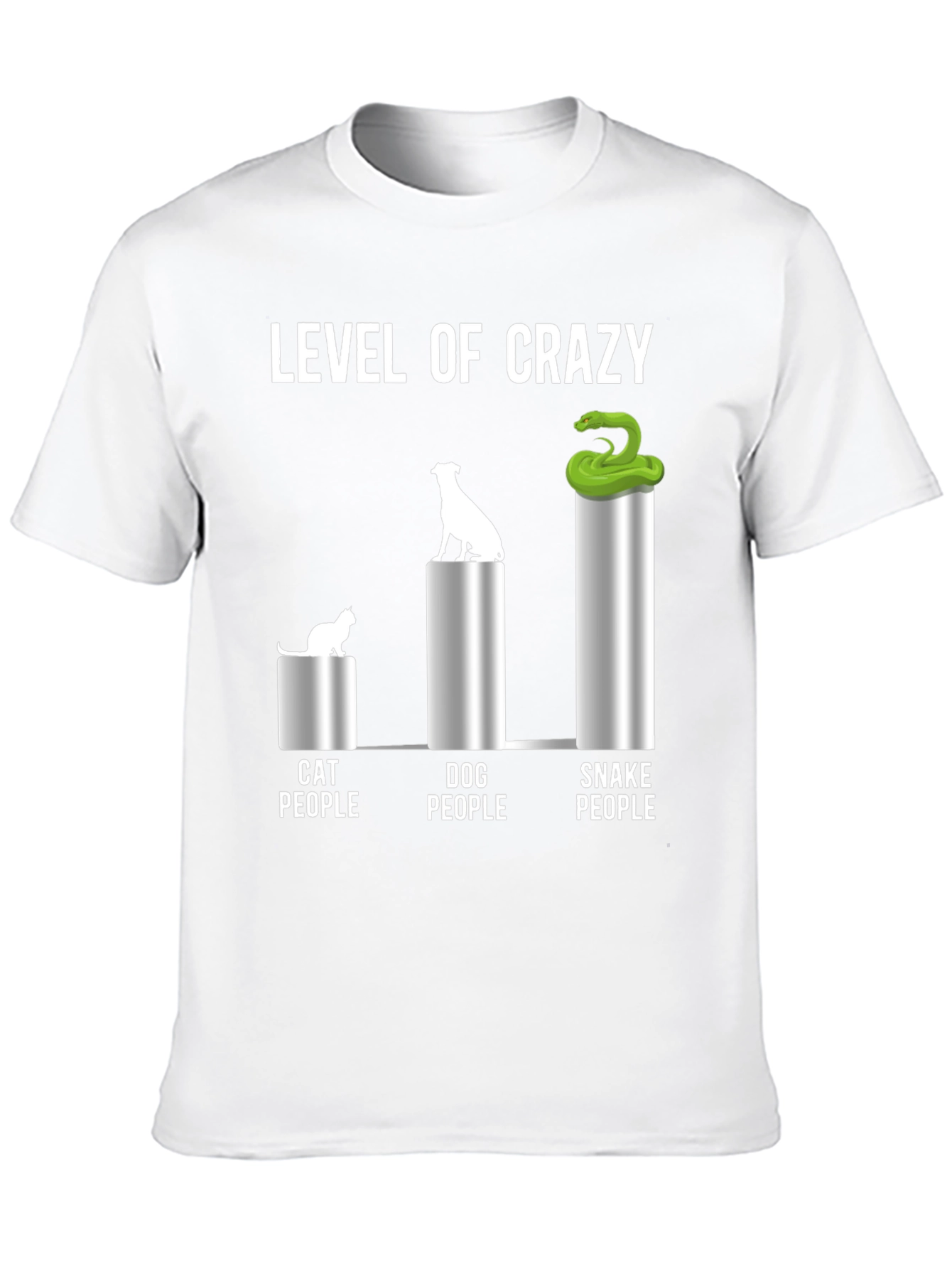 Level of Crazy Animal People Graphic Tee