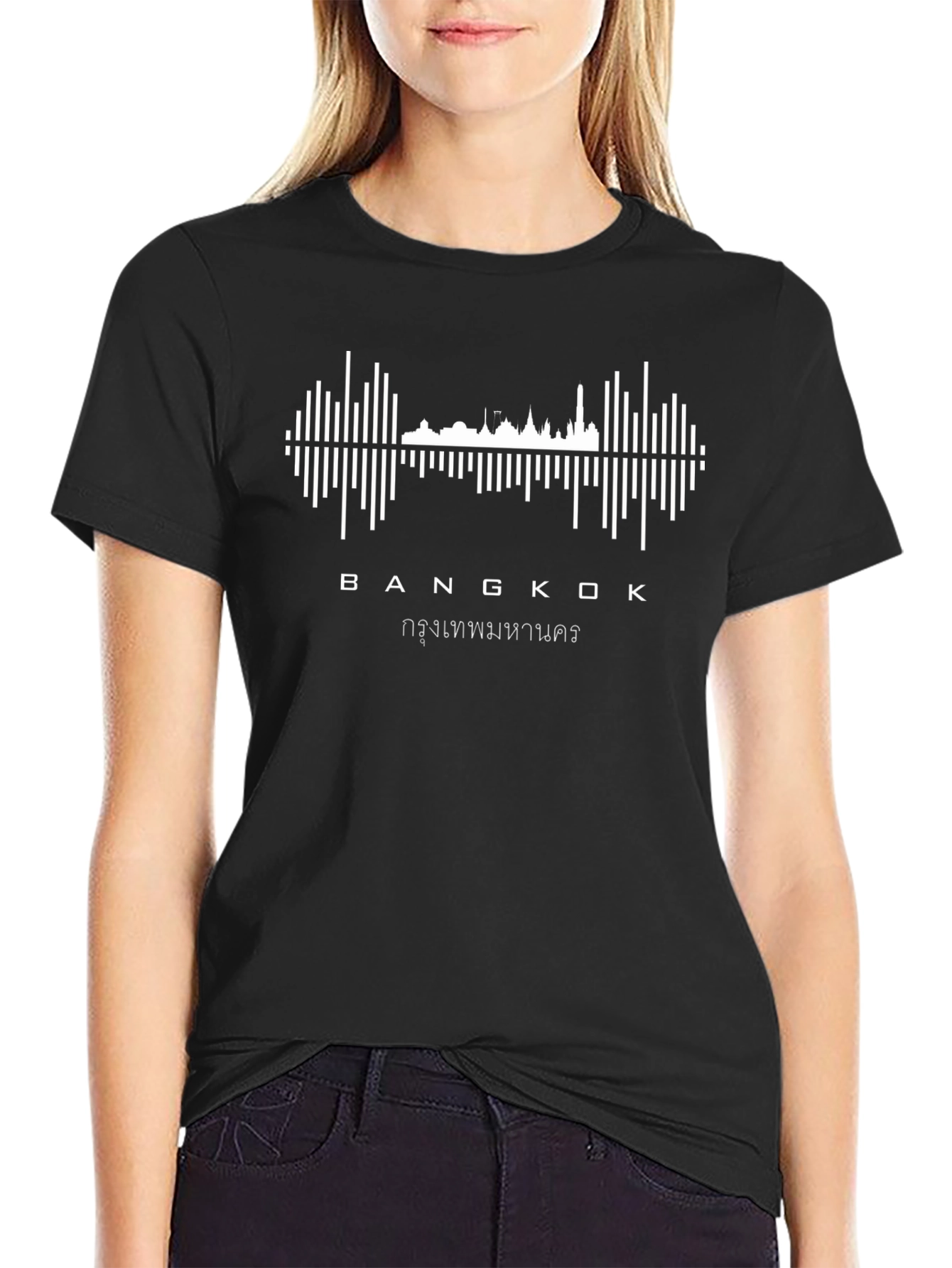 Bangkok Skyline Soundwave T-Shirt