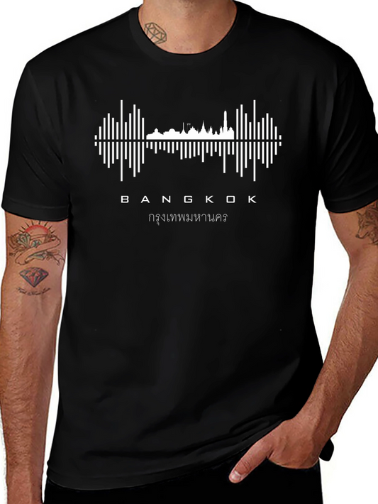 Bangkok Skyline Soundwave T-Shirt