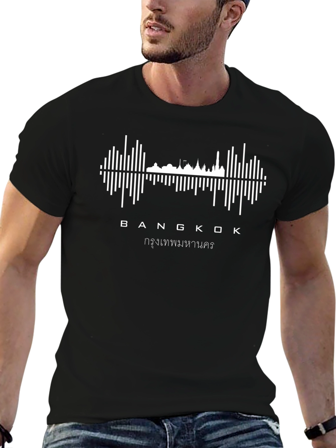 Bangkok Skyline Soundwave T-Shirt