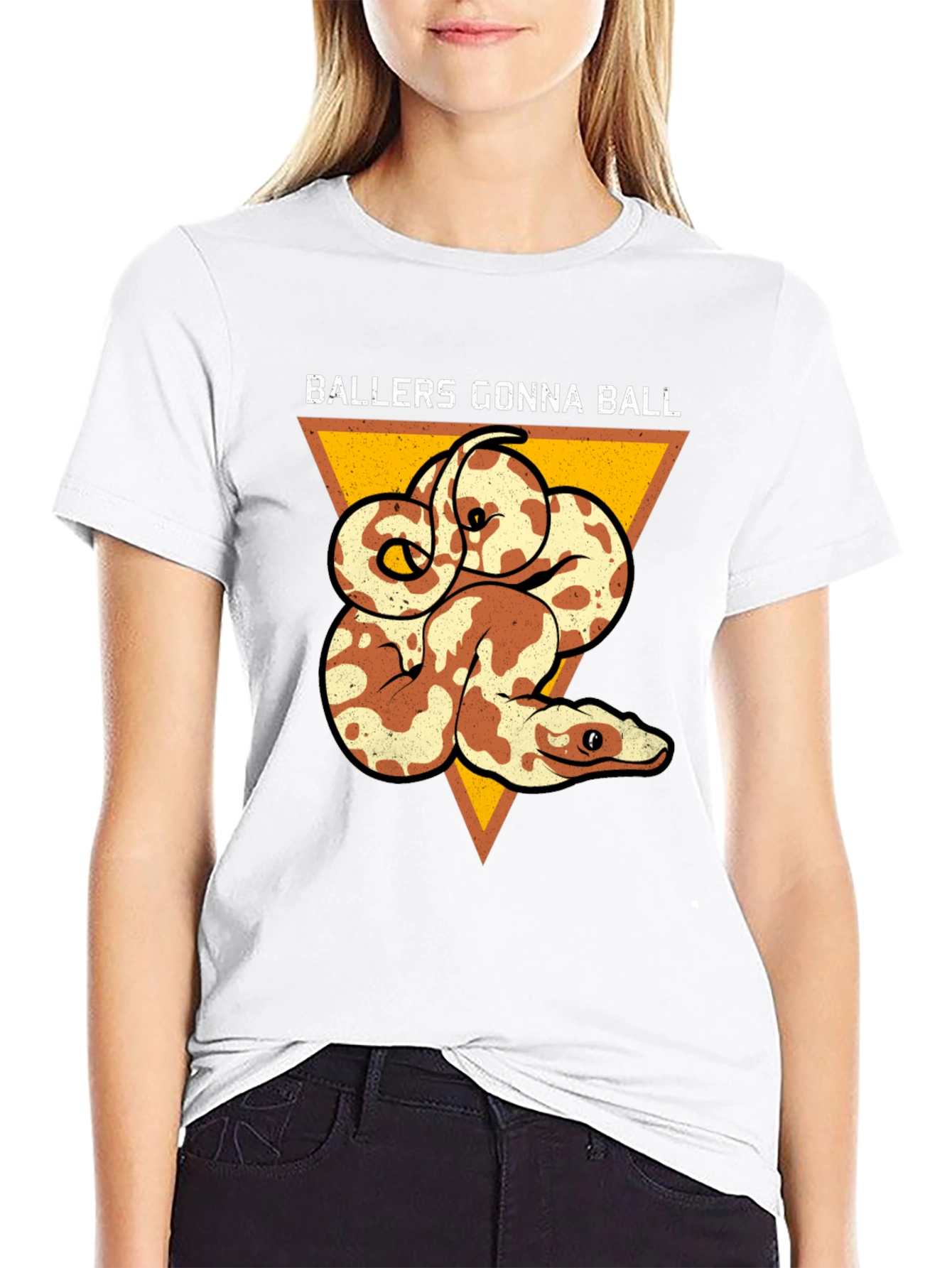 Ballers Gonna Ball Snake Graphic Tee