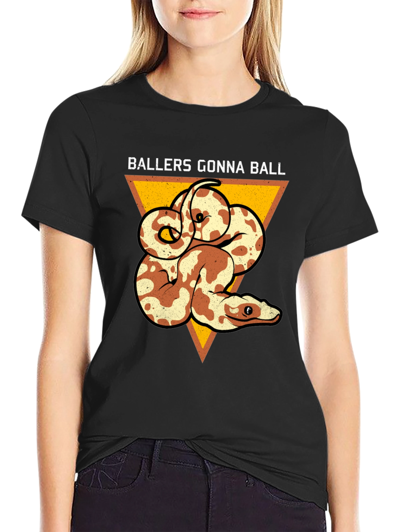 Ballers Gonna Ball Snake Graphic Tee
