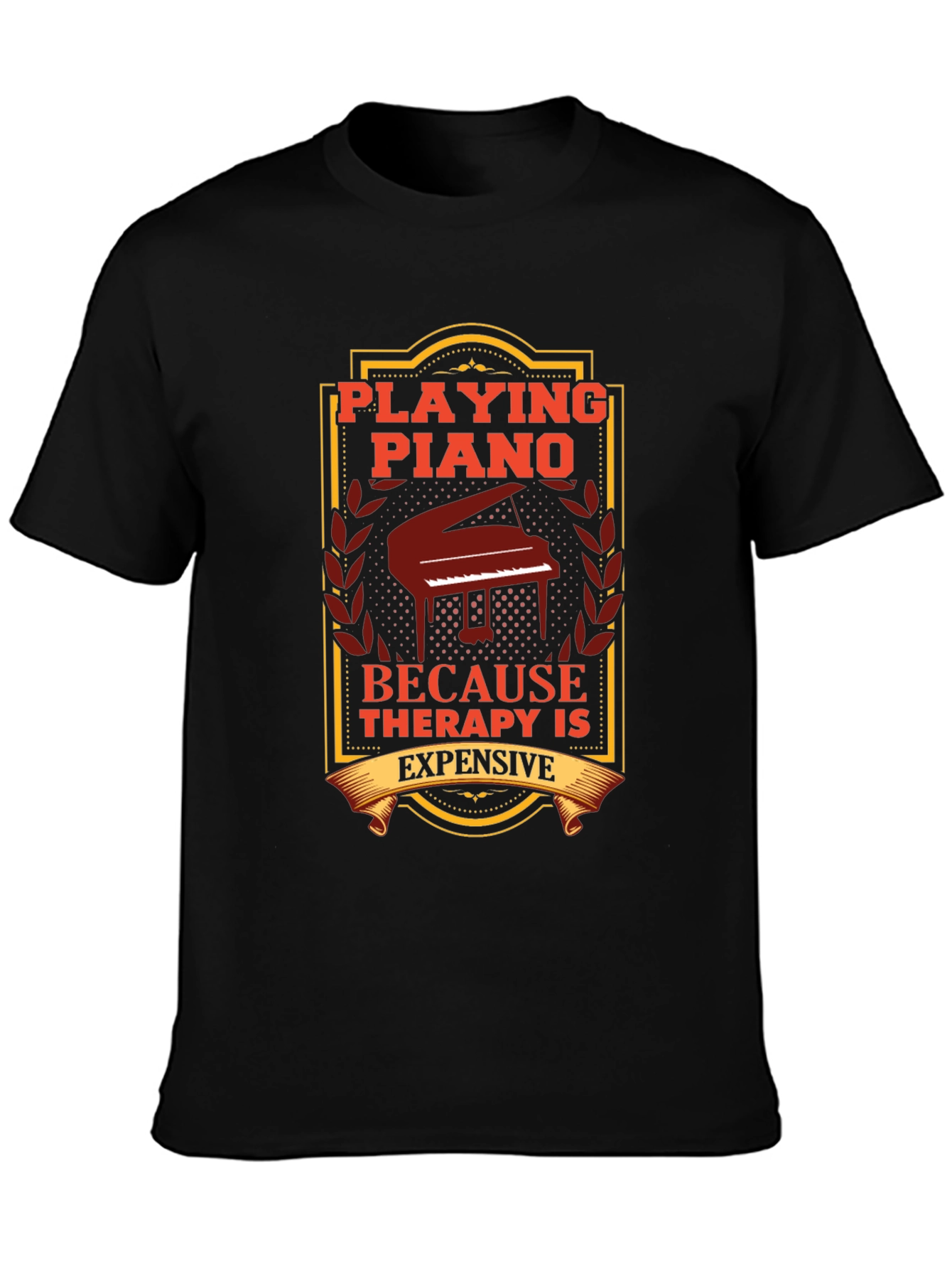 Piano Therapy T-Shirt: Musician Gift