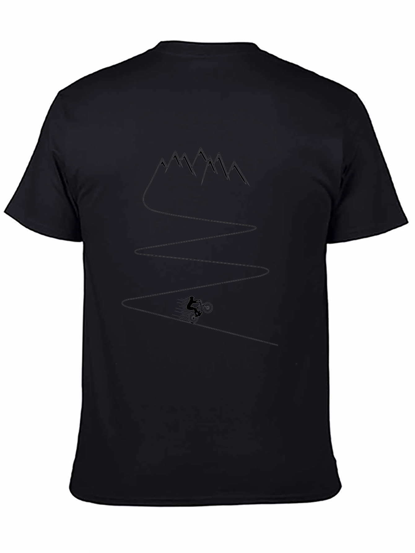 Mountain Biking T-Shirt - Black - Outdoor Adventure