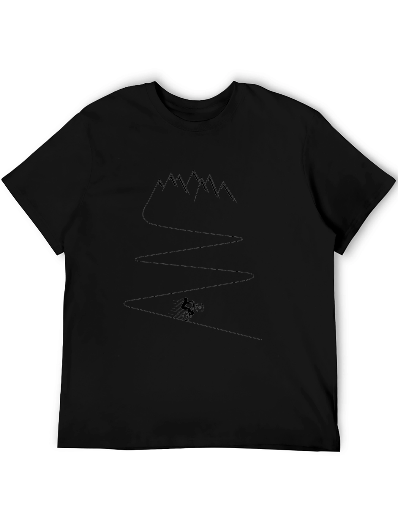 Mountain Biking T-Shirt - Black - Outdoor Adventure