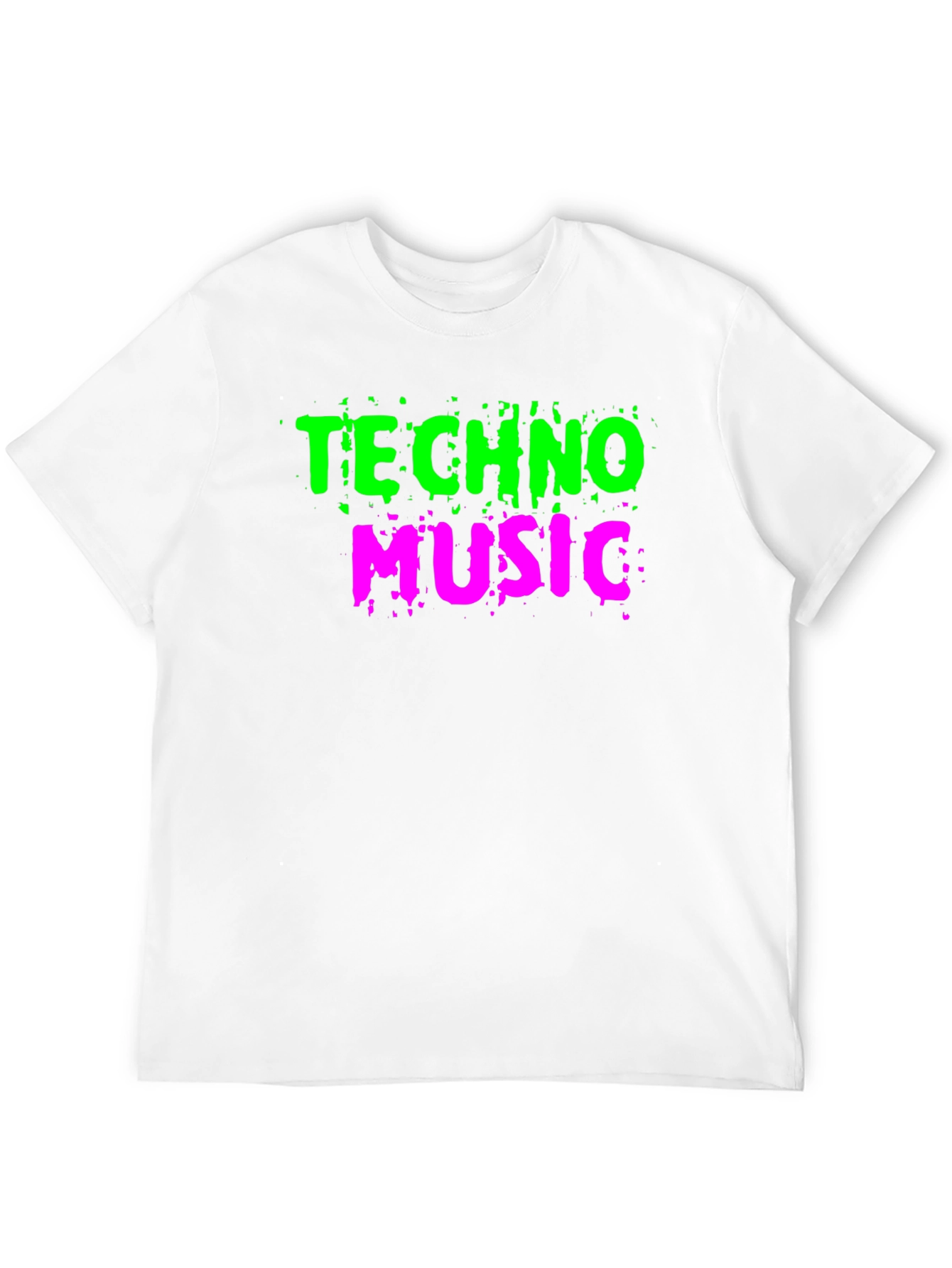 Techno Music Graphic Tee - Black Cotton T-Shirt