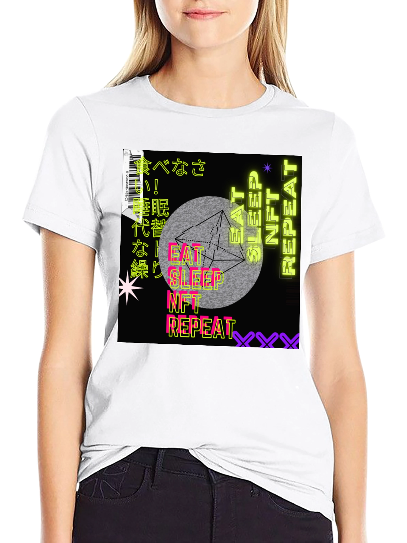 Eat Sleep NFT Repeat Graphic Tee