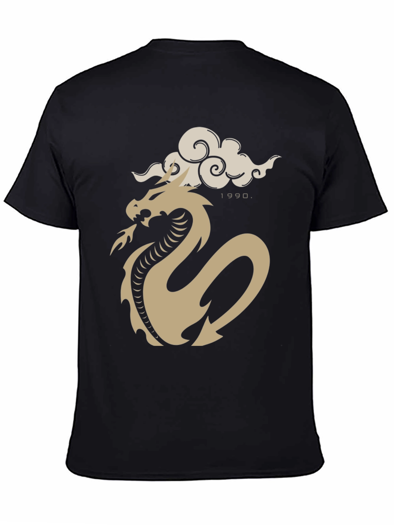 Dragon Cloud Graphic Tee - Black