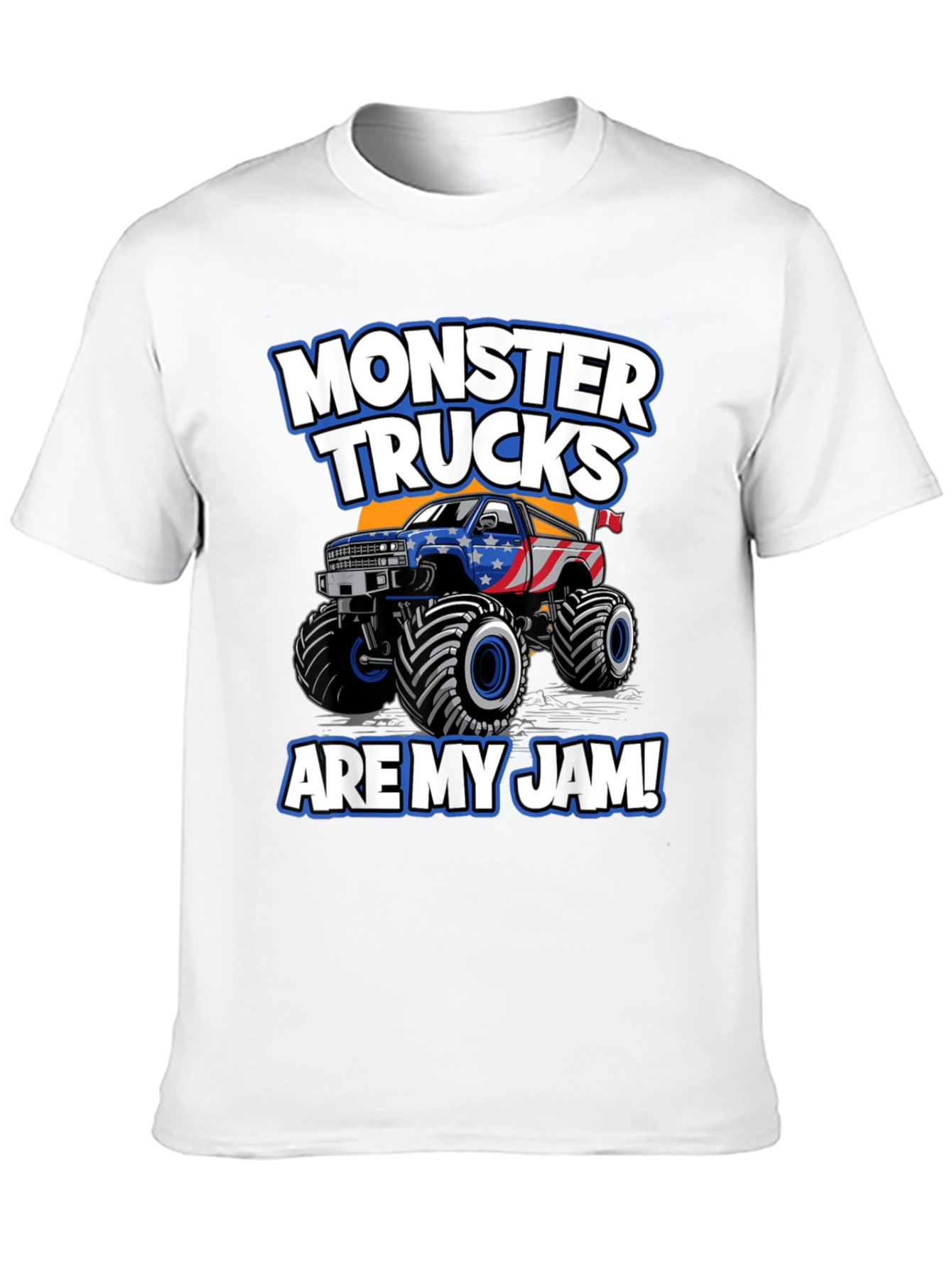 Monster Trucks Are My Jam Black T-Shirt