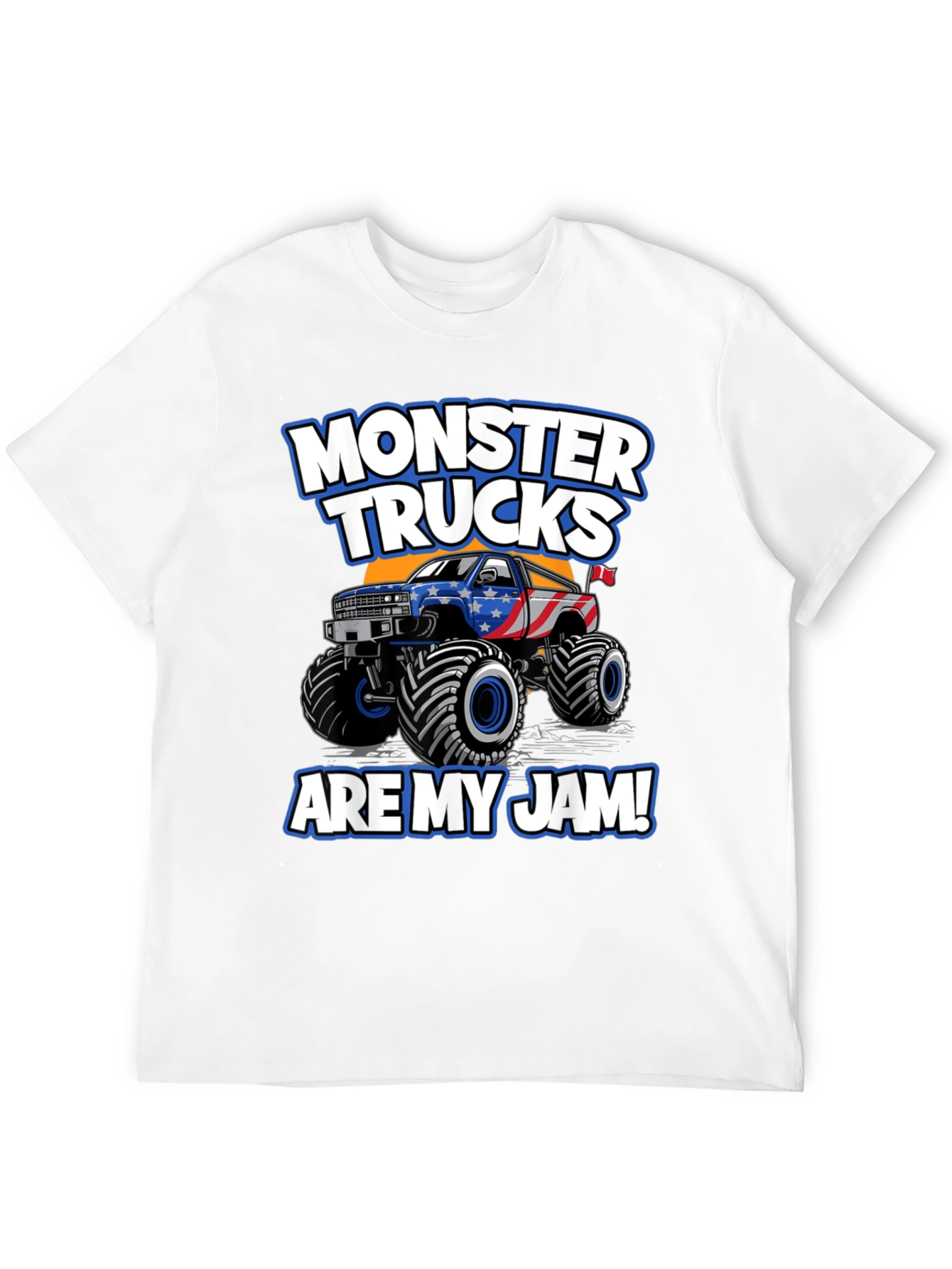 Monster Trucks Are My Jam Black T-Shirt