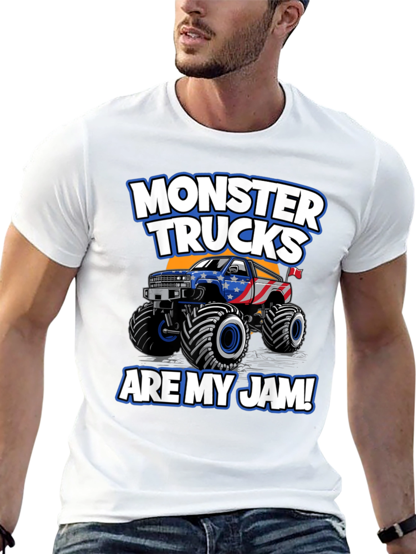 Monster Trucks Are My Jam Black T-Shirt