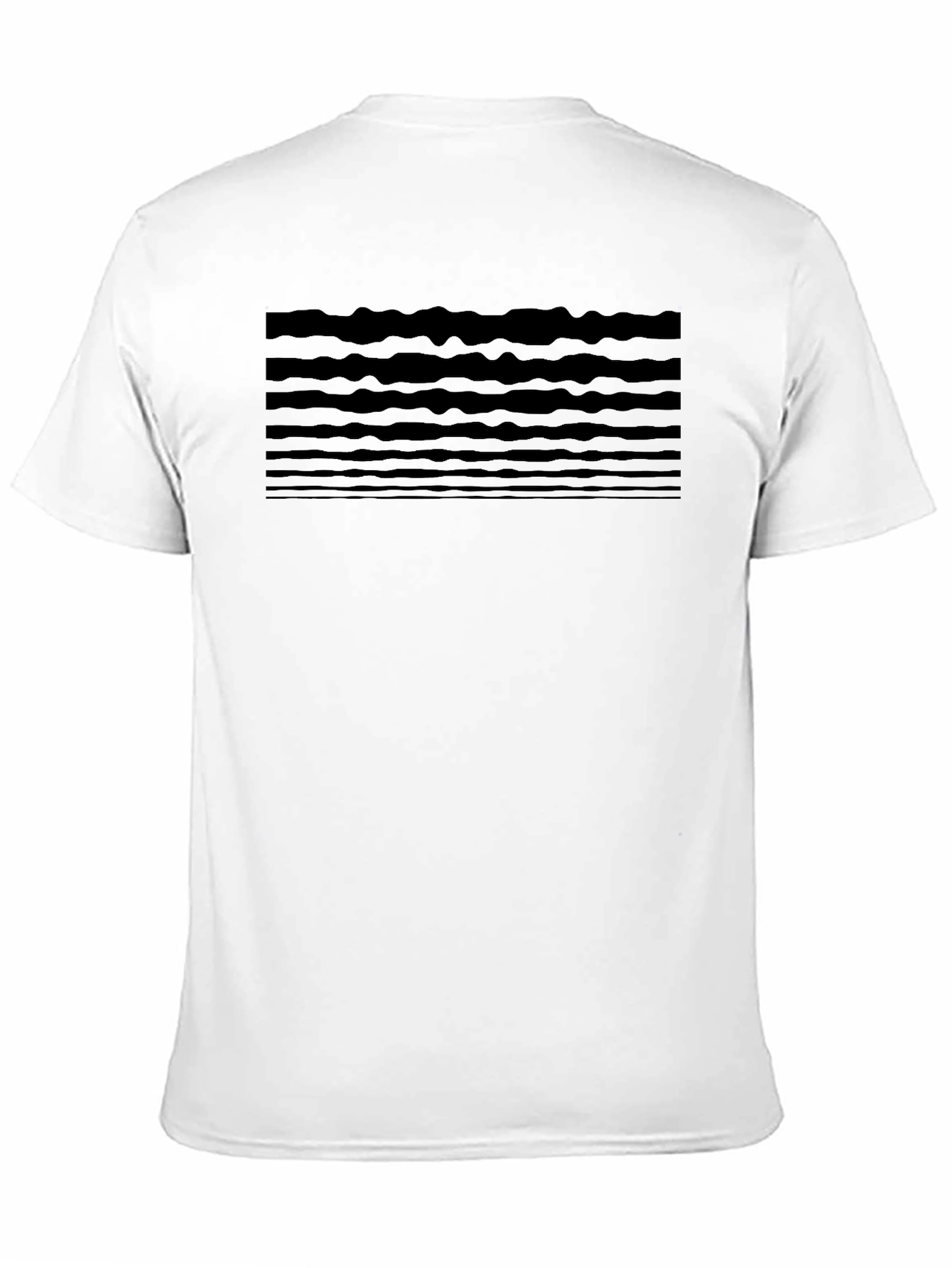 Mens Graphic Tee - Abstract Stripe Design