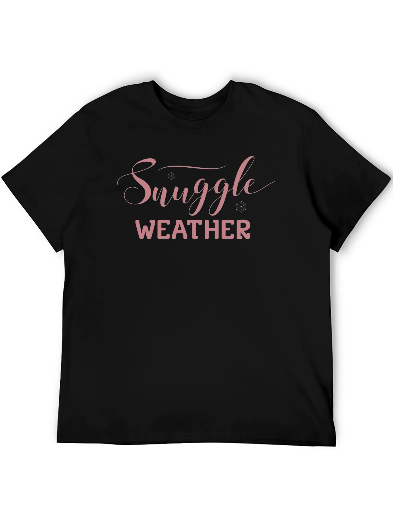 Snuggle Weather Black T-Shirt