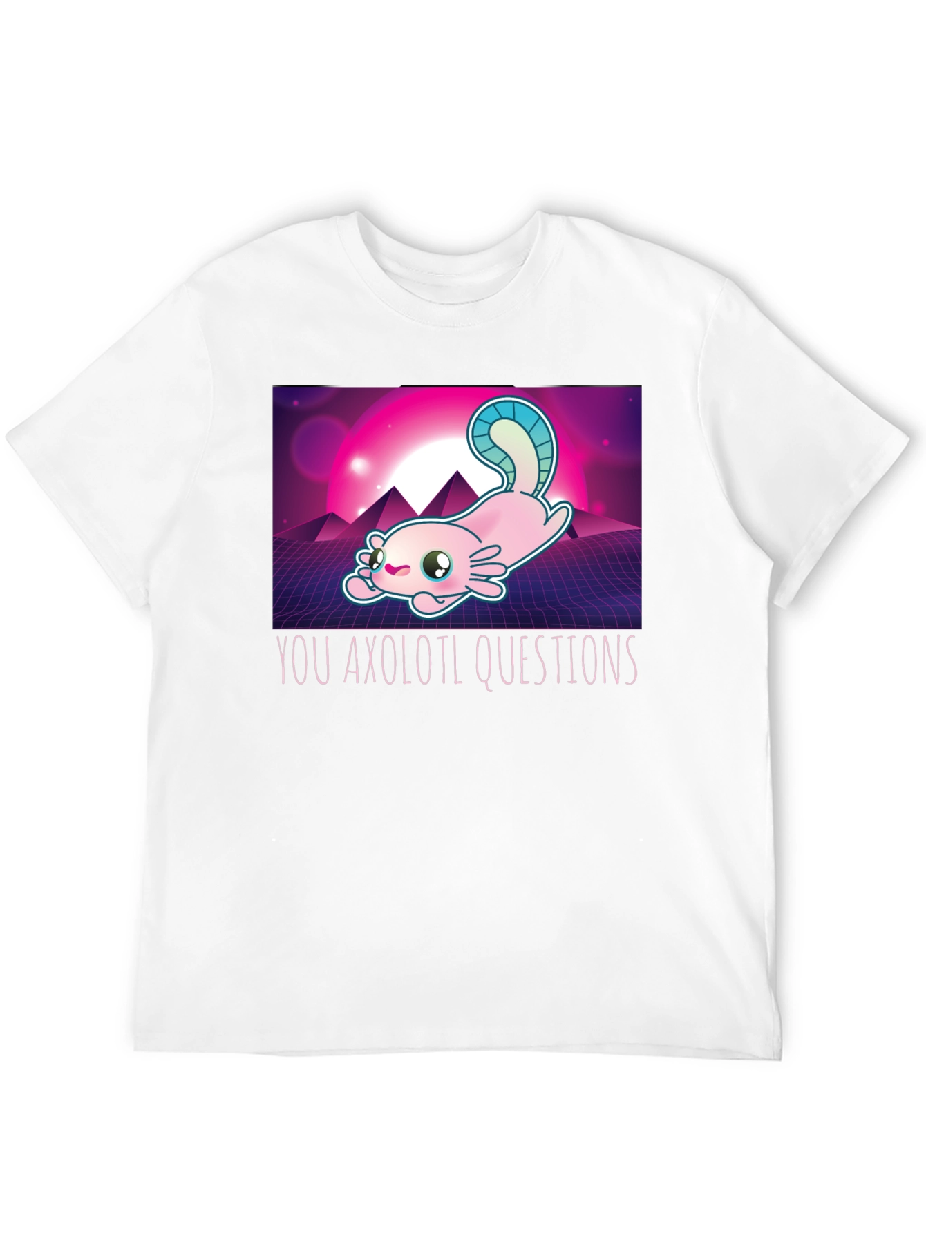 Axolotl Retro Style Graphic T-Shirt