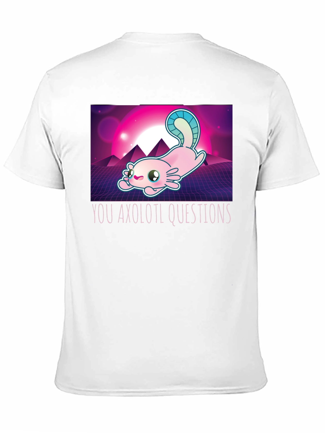 Axolotl Retro Style Graphic T-Shirt