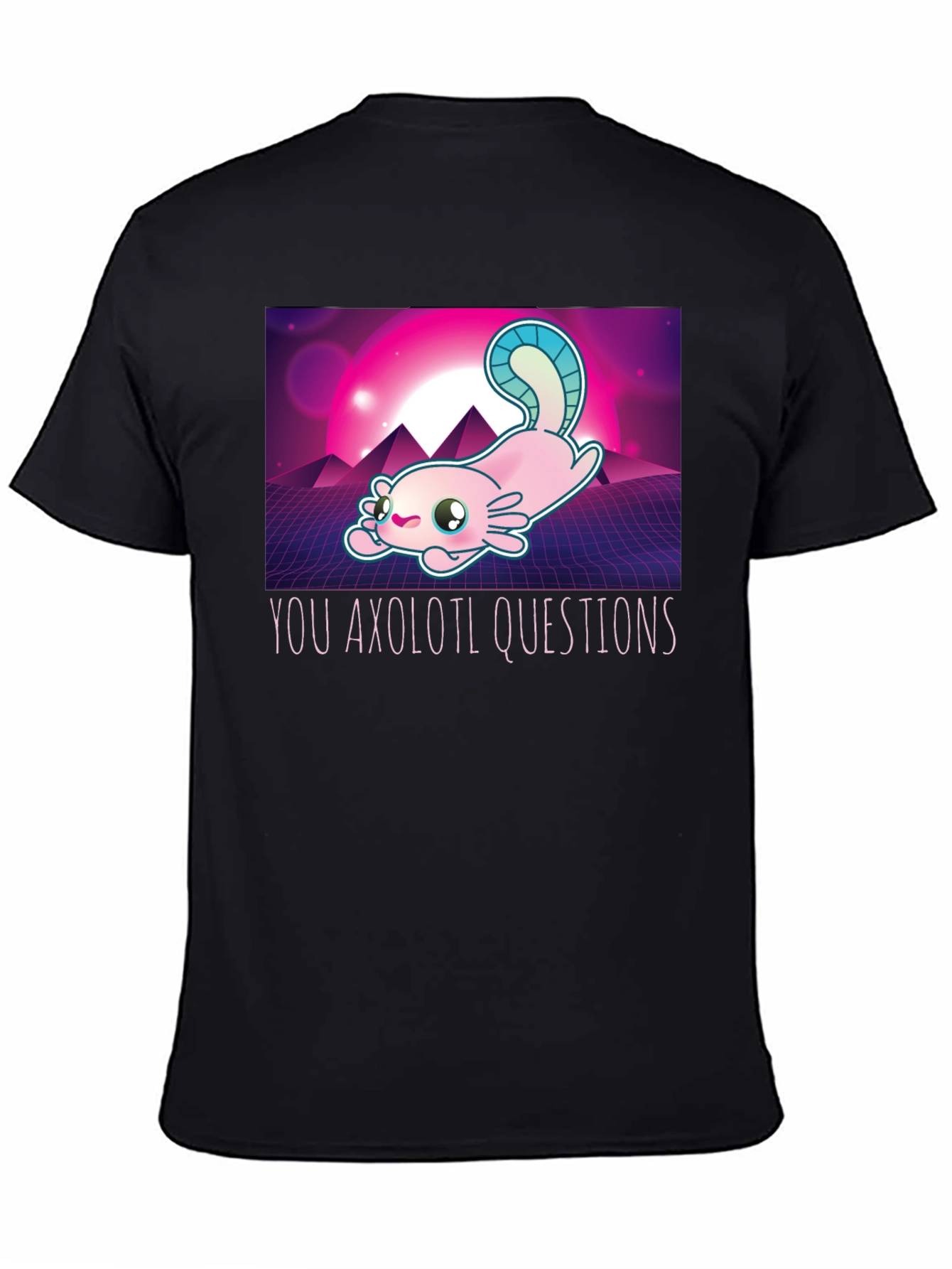 Axolotl Retro Style Graphic T-Shirt