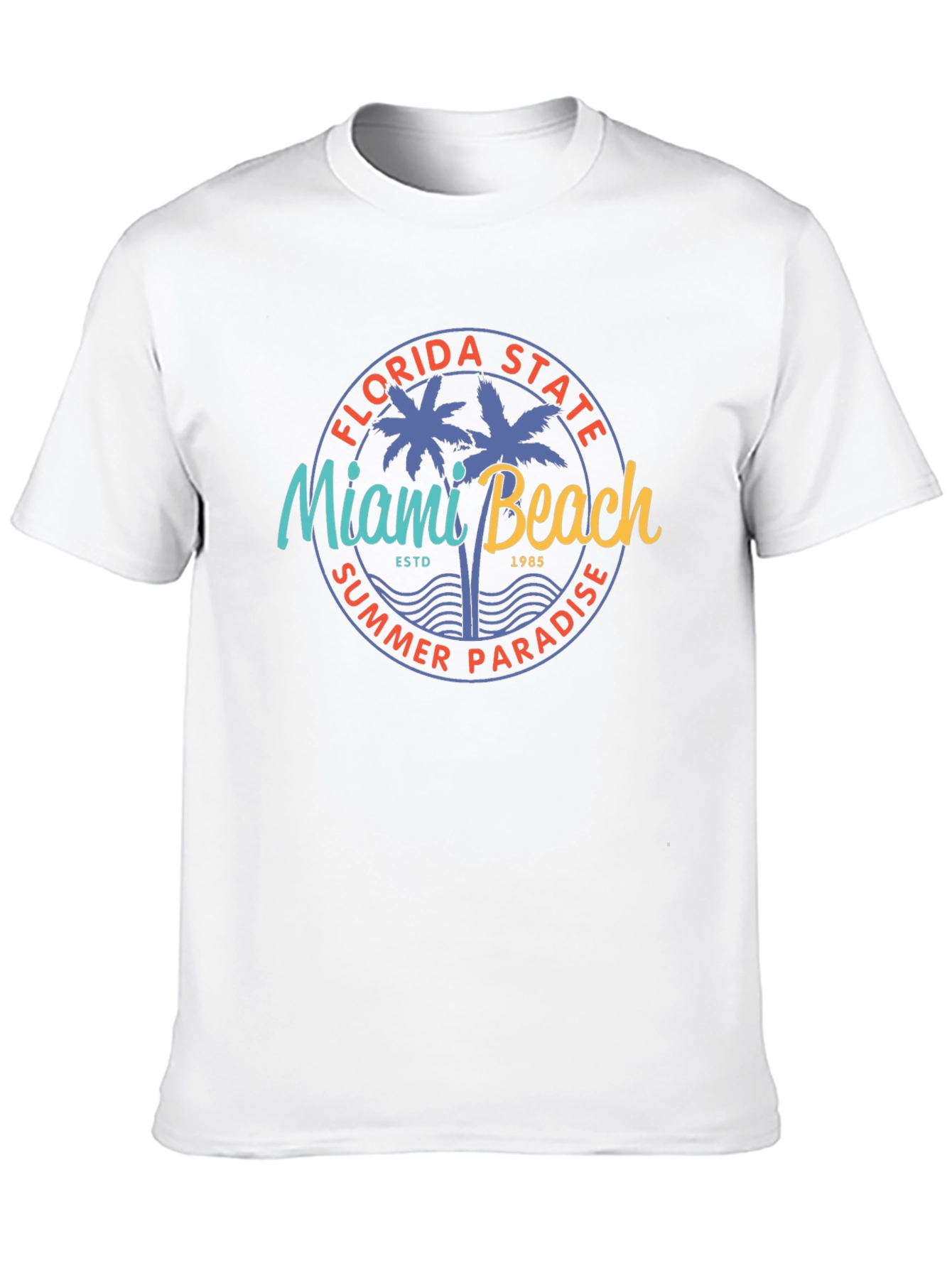 Miami Beach Florida T-Shirt Palm Trees