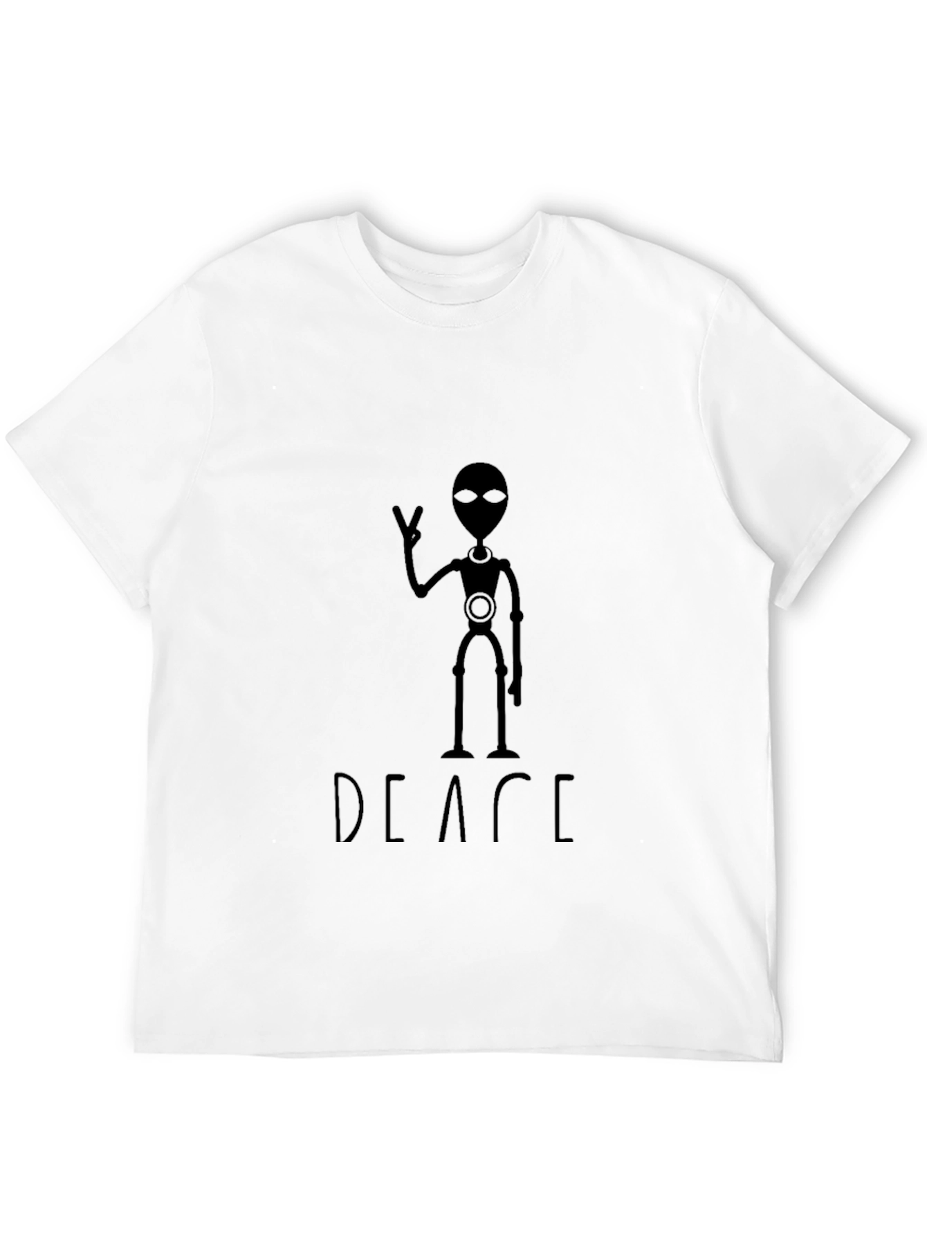 Peace Alien Graphic T-Shirt