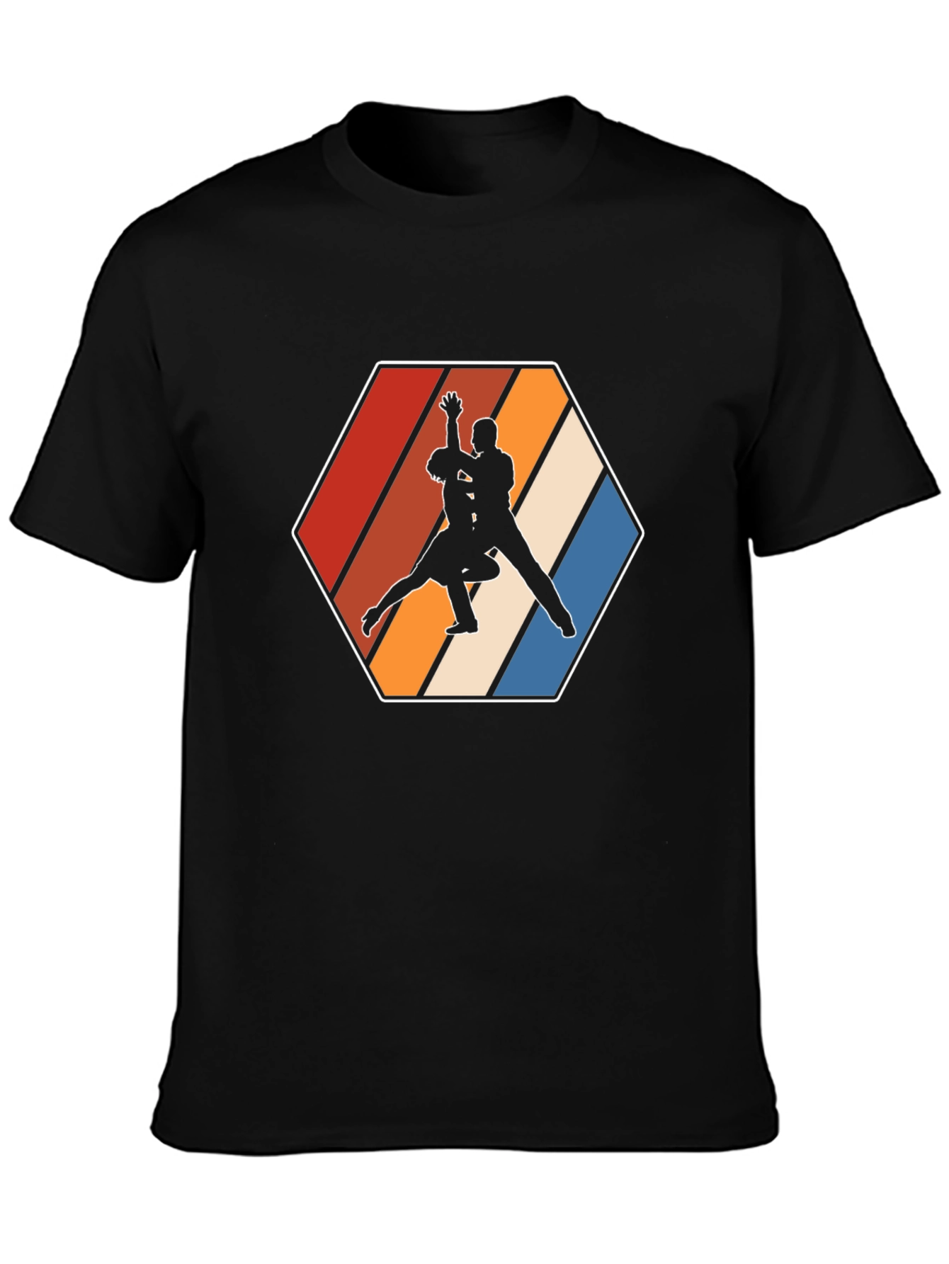 Retro Dancing Duo T-Shirt - Stylish Graphic Tee