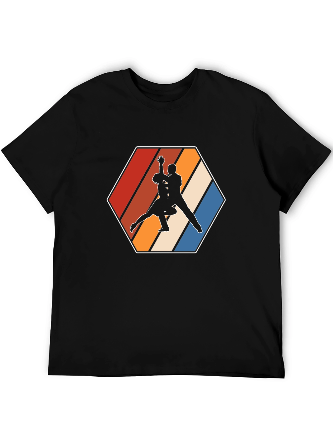 Retro Dancing Duo T-Shirt - Stylish Graphic Tee