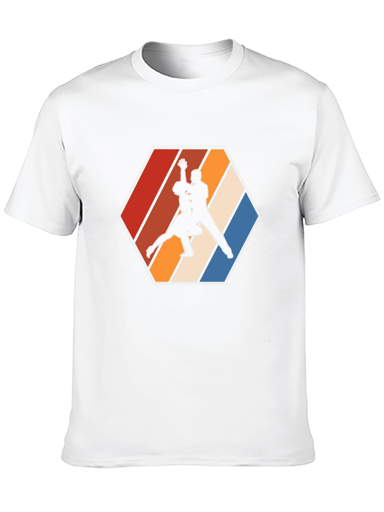 Retro Dancing Duo T-Shirt - Stylish Graphic Tee