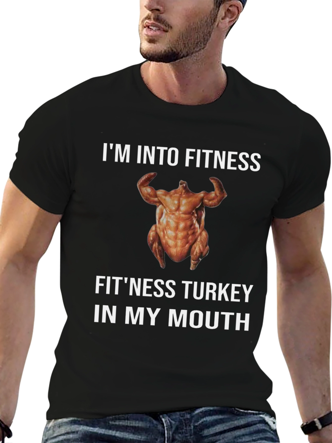 Fitness Turkey T-Shirt - Funny Thanksgiving Gym Tee