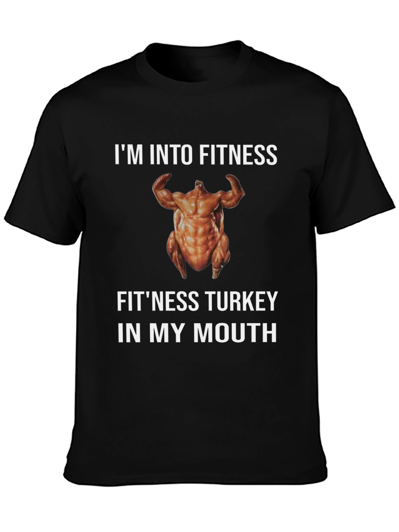 Fitness Turkey T-Shirt - Funny Thanksgiving Gym Tee