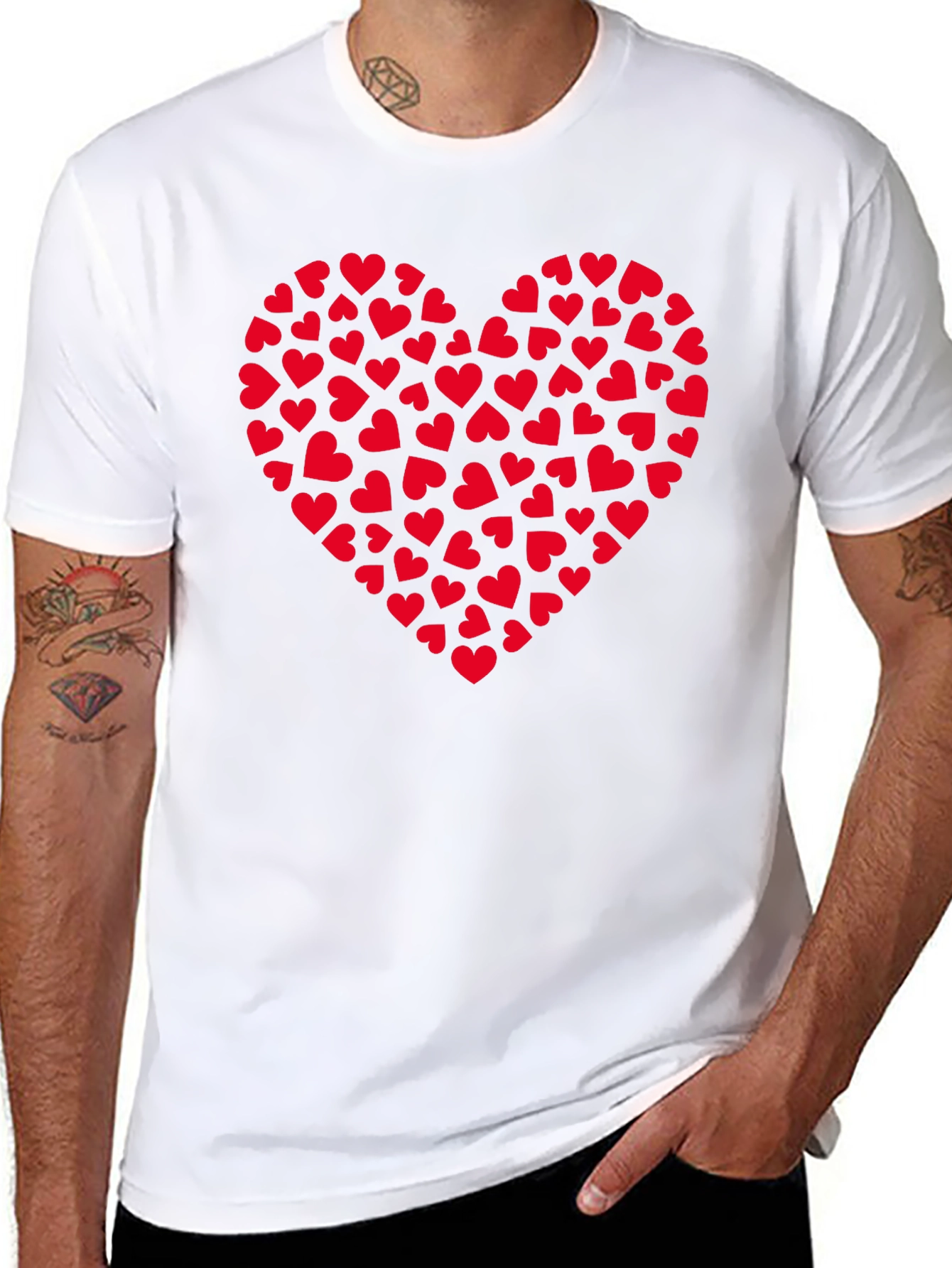 Heart of Hearts Black T-Shirt