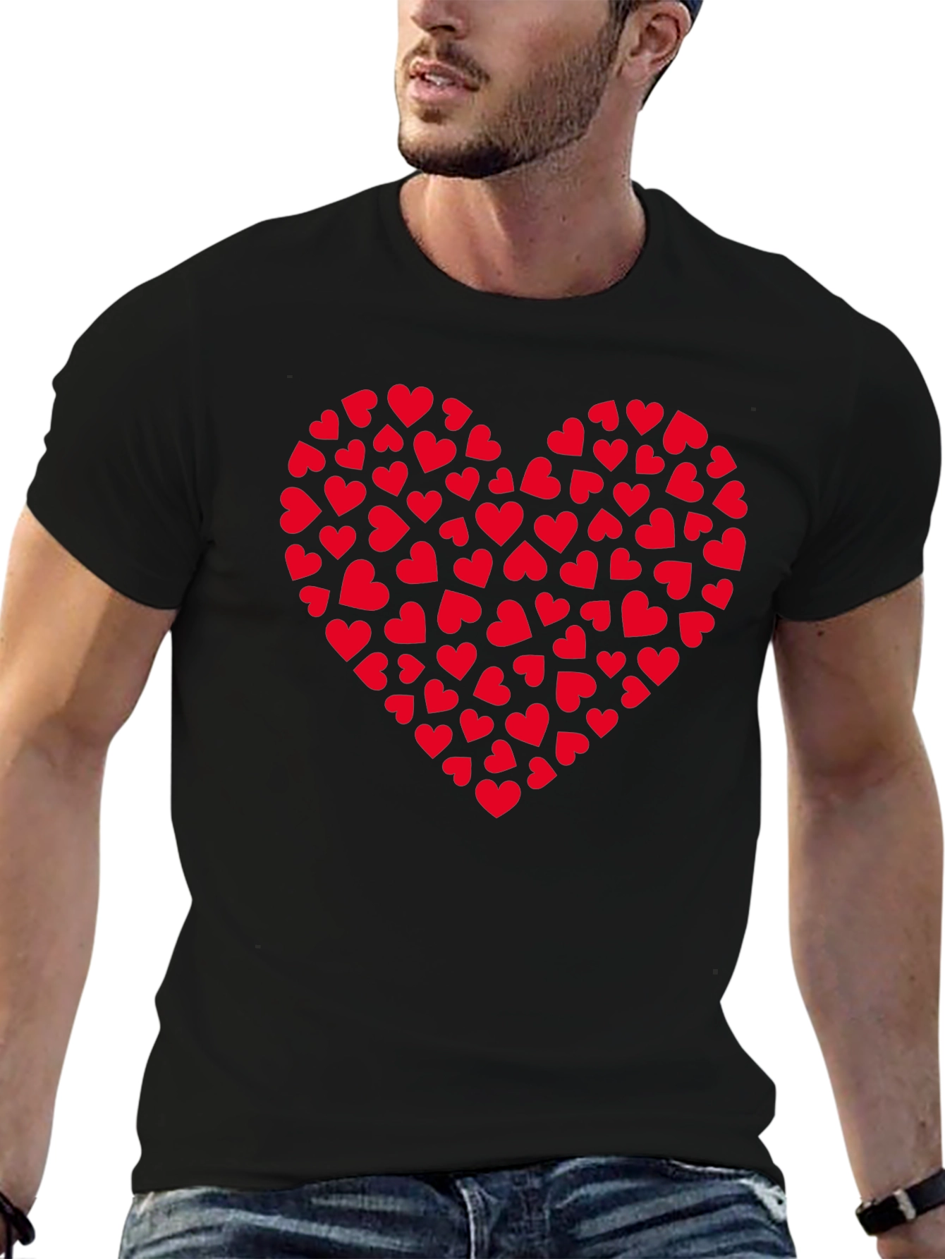 Heart of Hearts Black T-Shirt