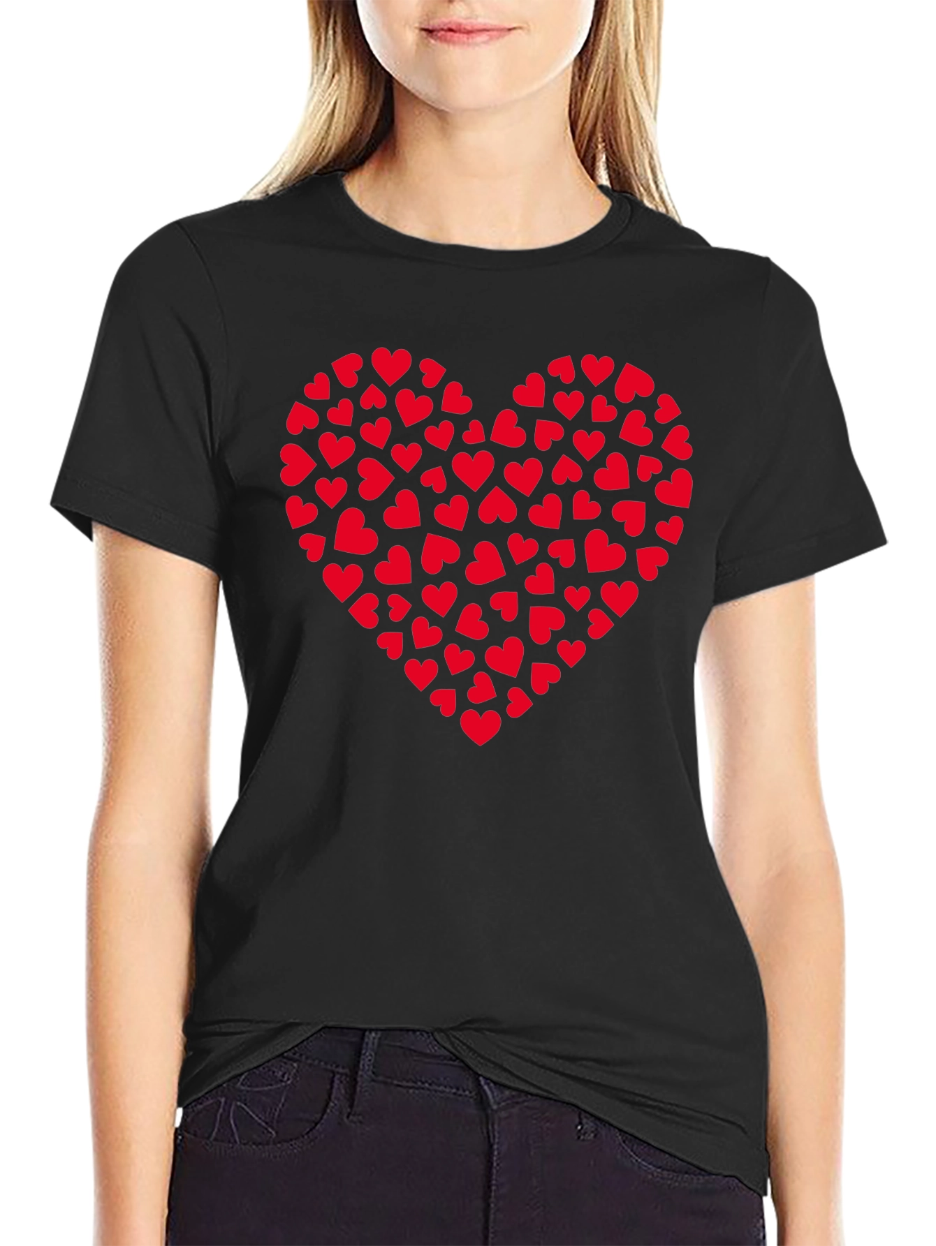 Heart of Hearts Black T-Shirt