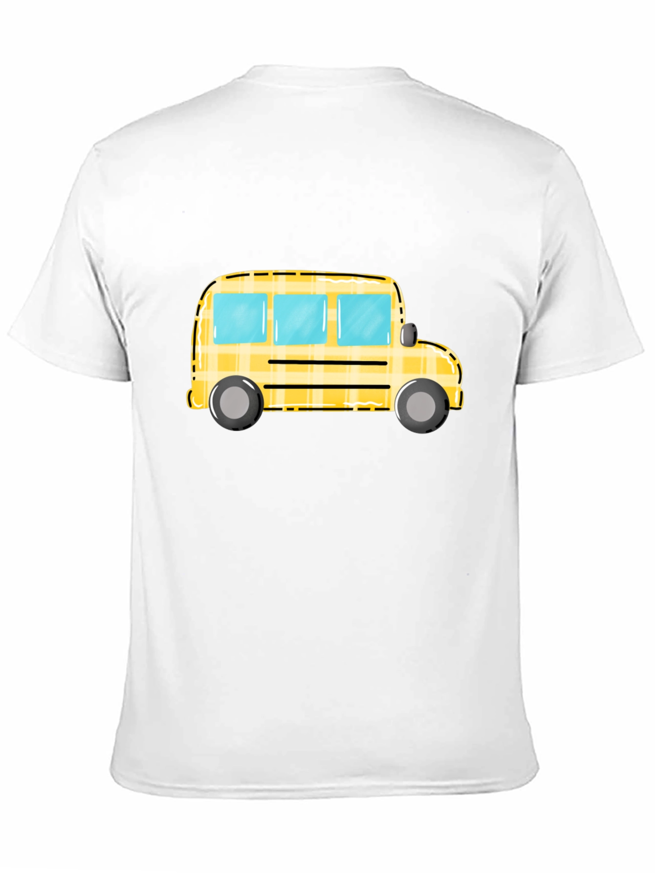 School Bus Graphic Tee - Black Unisex T-Shirt