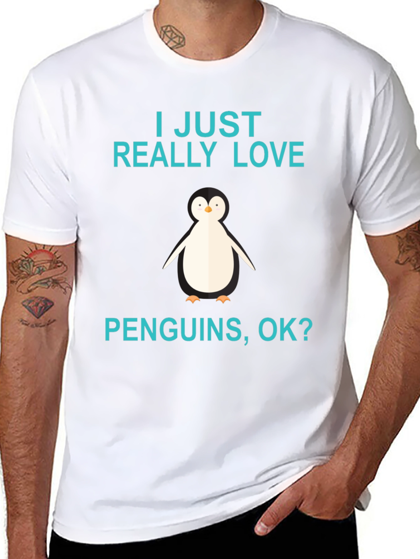 Penguin Lover Black T-Shirt