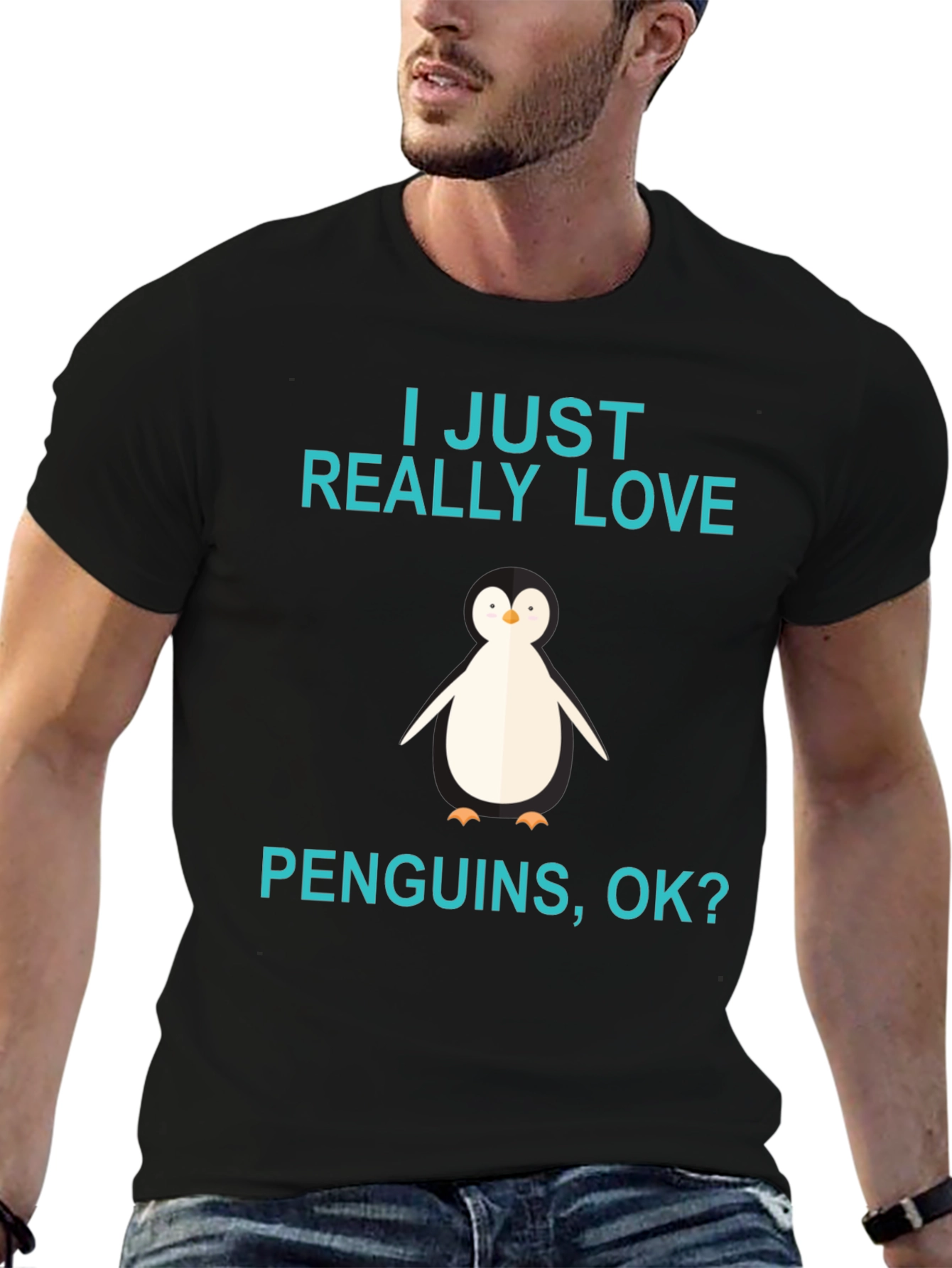 Penguin Lover Black T-Shirt