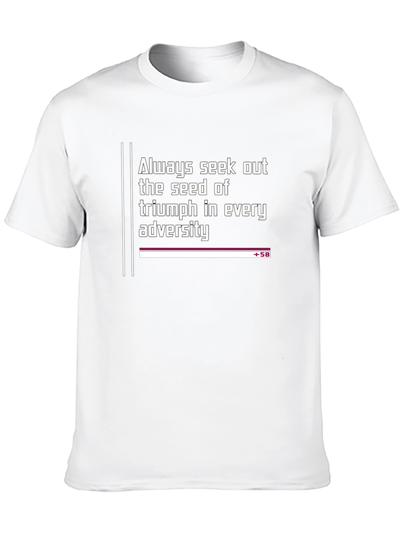 Inspirational Black T-Shirt - Seek Triumph