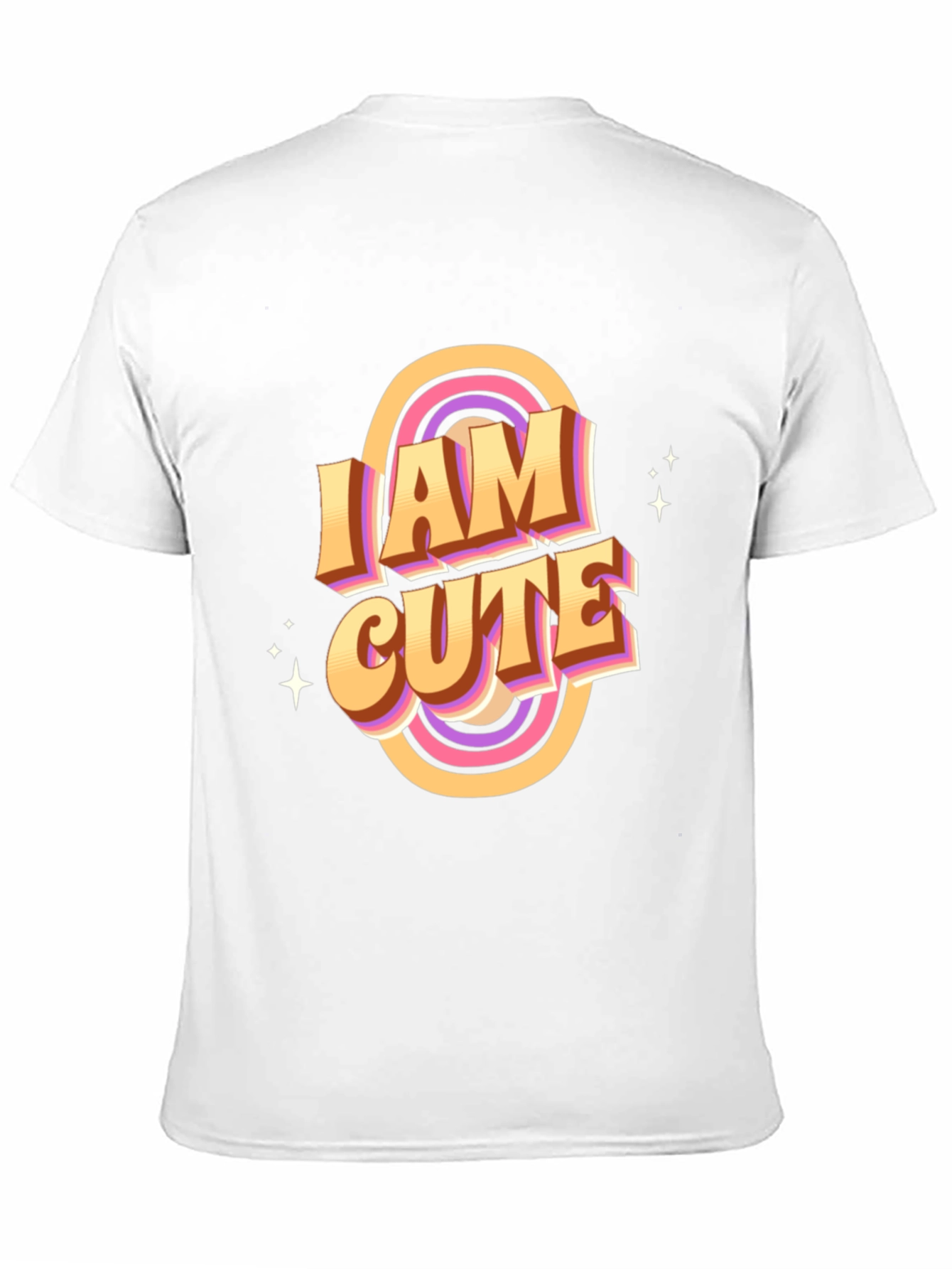 I Am Cute Graphic T-Shirt - Retro Style