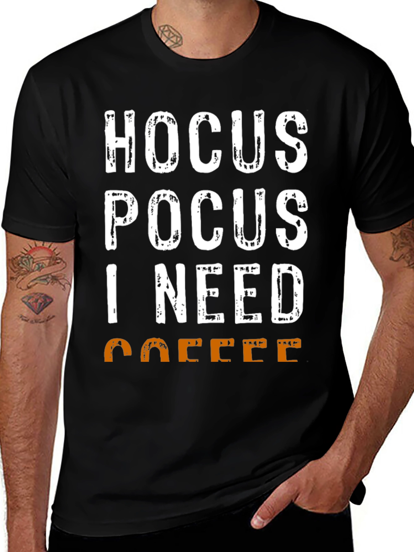Hocus Pocus I Need Coffee Graphic T-Shirt