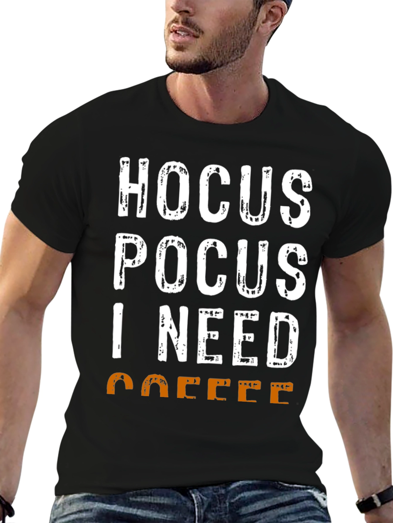 Hocus Pocus I Need Coffee Graphic T-Shirt